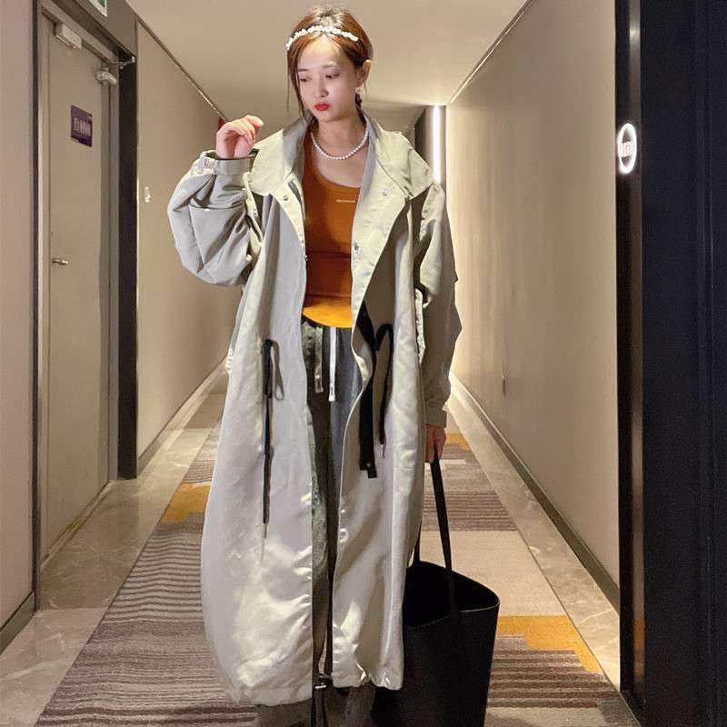 モード系ファッション エレガントオーバーサイズトレンチコート