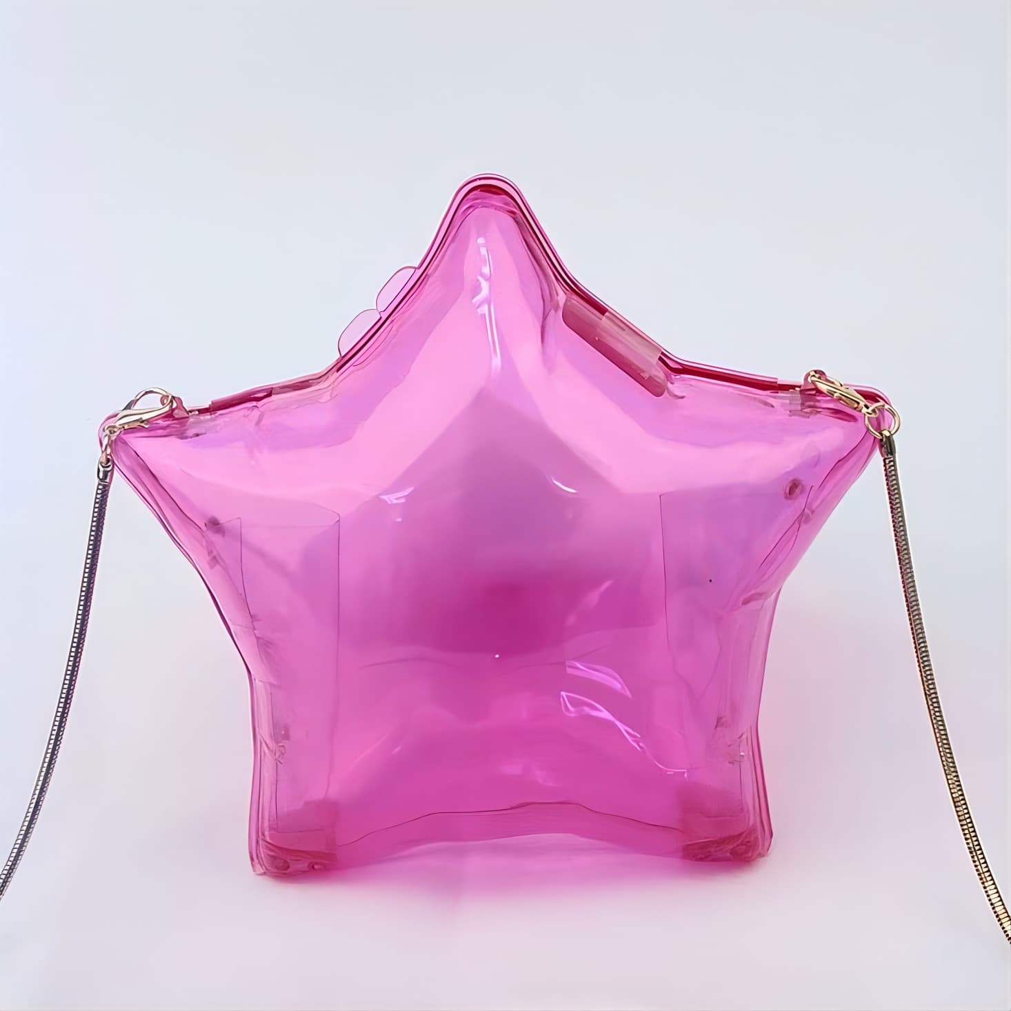 モード系ファッション スターシャインメタリックミニバッグ