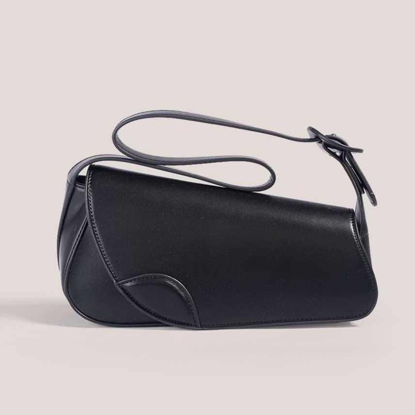 モード系ファッション スタイリッシュミニマルショルダーバッグ