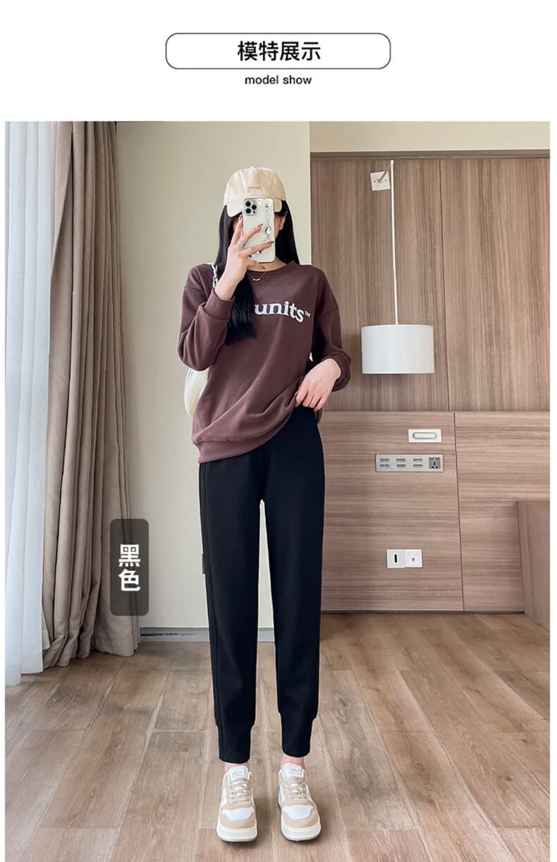モード系ファッションイージースウェットパンツ