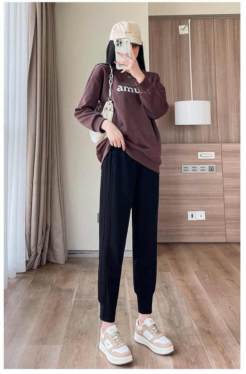 モード系ファッションイージースウェットパンツ