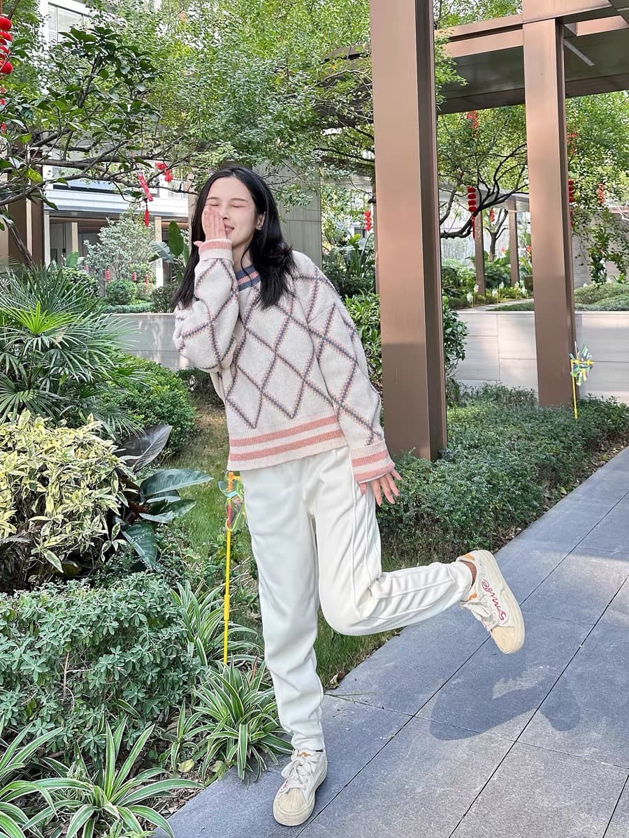 モード系ファッションイージースウェットパンツ