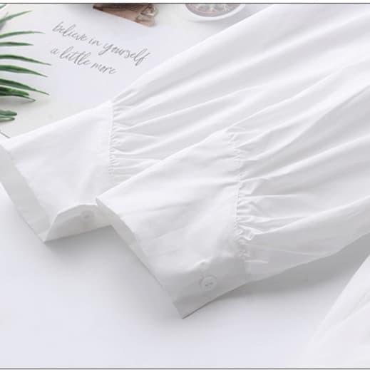 モード系ファッションウエストシャーリング フレアシャツ