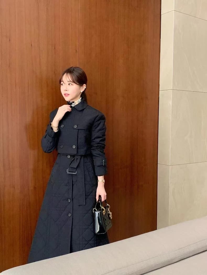 モード系ファッション 【ロング丈Aラインベスト＋ショート丈アウター（別売り）】  秋冬の重ね着に映える、上品キルティングレイヤードアイテム