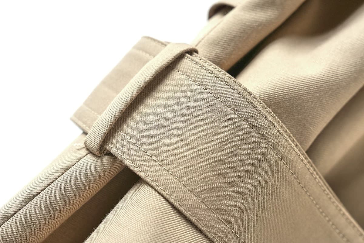 モード系ファッション 高級感漂うトレンチコート｜ロング丈｜ウエストベルト付き｜大人の洗練スタイル