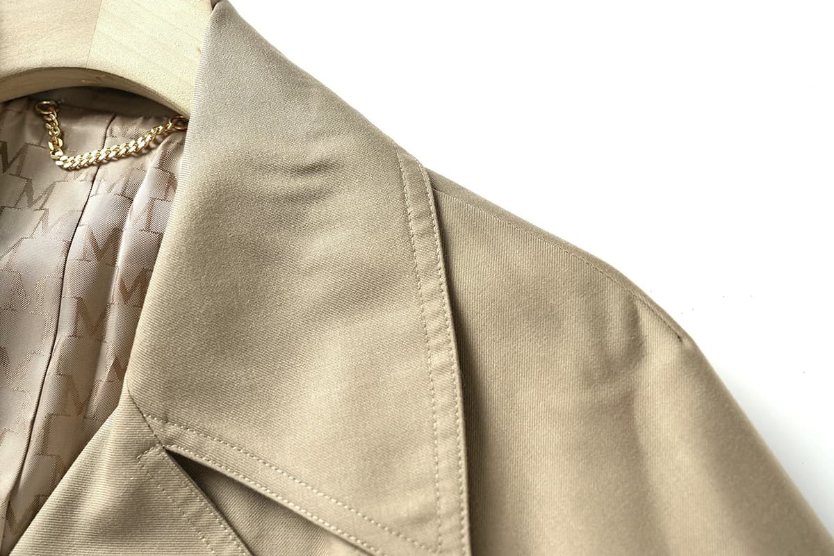 モード系ファッション 高級感漂うトレンチコート｜ロング丈｜ウエストベルト付き｜大人の洗練スタイル