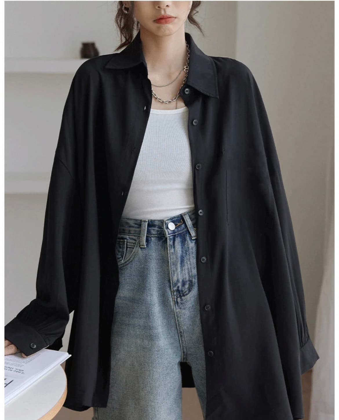 モード系ファッション シンプル＆スタイリッシュ オーバーサイズシャツ｜軽量｜UVカット｜オールシーズン対応