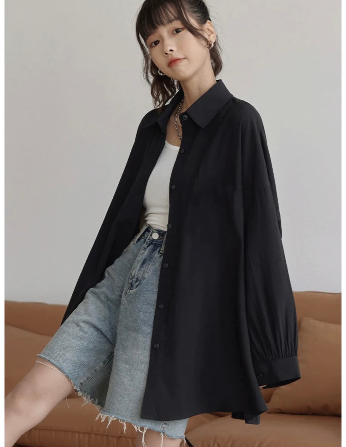 モード系ファッション シンプル＆スタイリッシュ オーバーサイズシャツ｜軽量｜UVカット｜オールシーズン対応