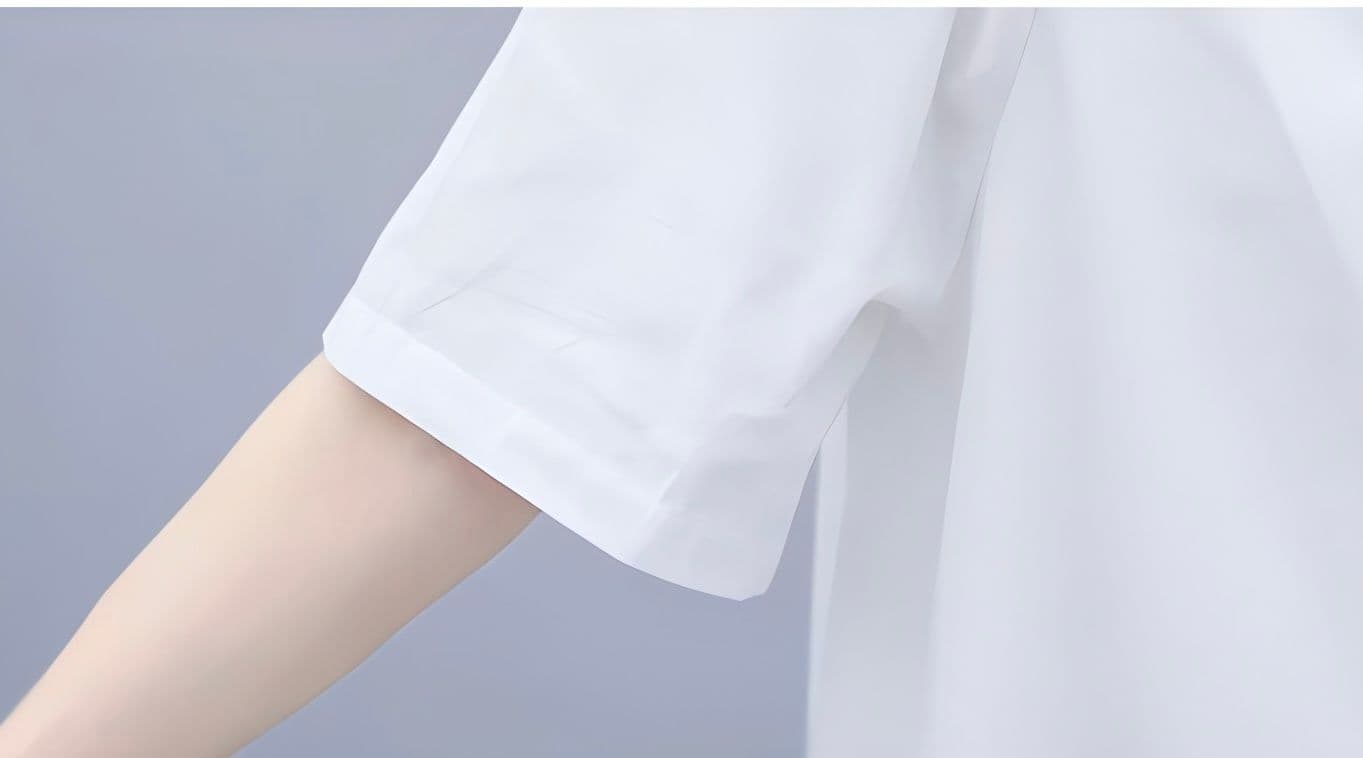 モード系ファッション ナチュラル素材で夏も快適。上品カジュアルが叶う綿麻セットアップ（白トップス×カラーパンツ）