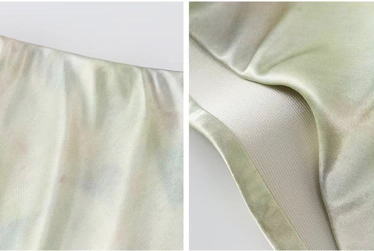 モード系 体型カバーも映えも叶える｜骨格ストレート向け水彩グラデーションスカート