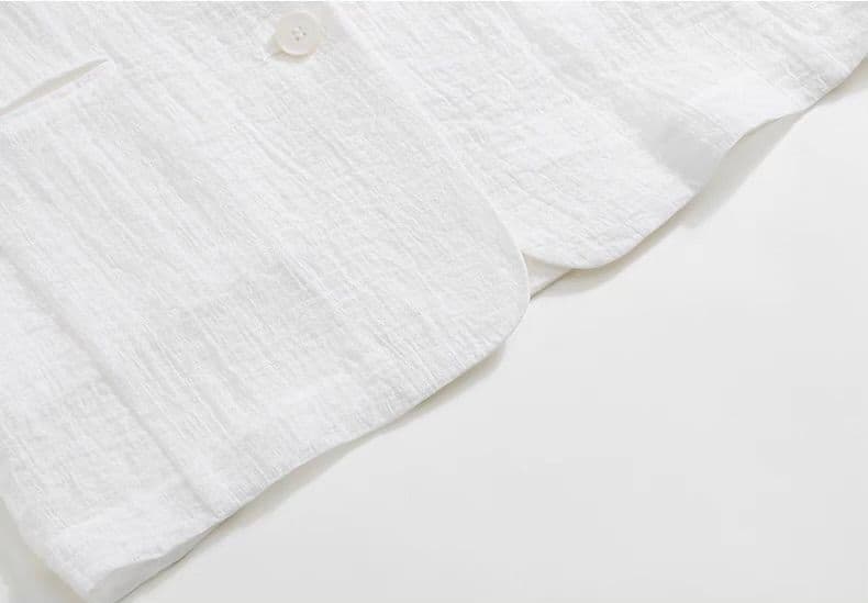 モード系 骨格ストレートも映える｜涼感シアーのライトジャケット