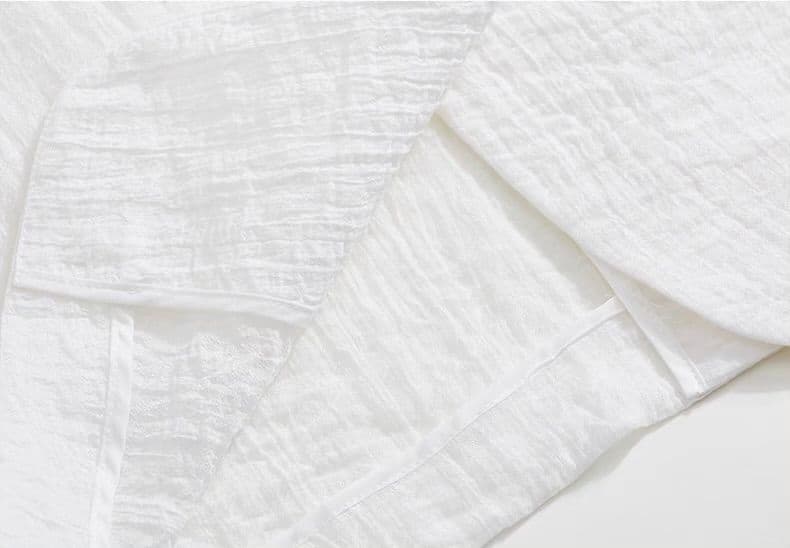 モード系 骨格ストレートも映える｜涼感シアーのライトジャケット