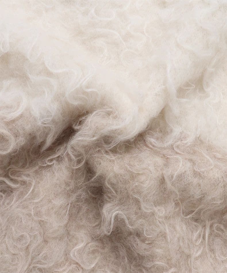 モード系ファッション【極上の存在感】Vネック シャギーヤーン ニットカーディガン（ゆったりサイズ）