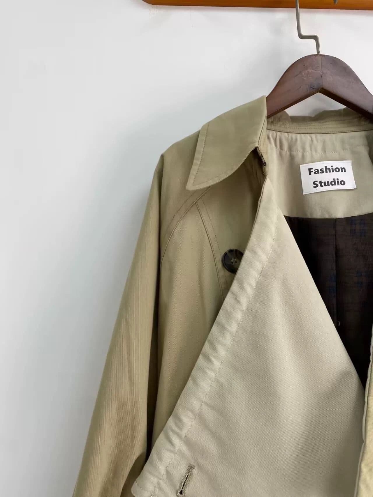 モード系ファッション ドレープデザインオーバーサイズトレンチコート