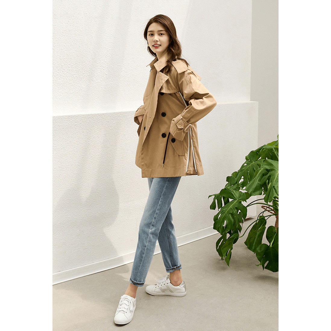 モード系ファッション オーバーサイズトレンチコート