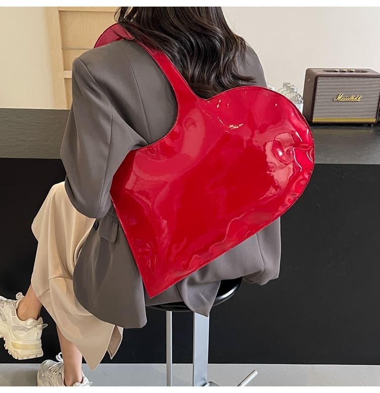 モード系ファッションハートデザイン ハンドバッグ