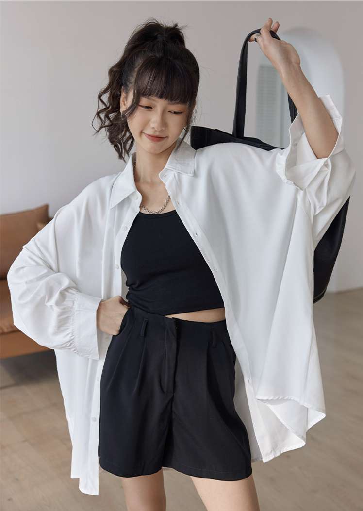 モード系ファッション シンプル＆スタイリッシュ オーバーサイズシャツ｜軽量｜UVカット｜オールシーズン対応