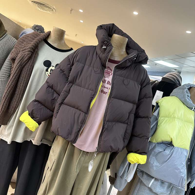 モード系ファッション カラーアクセントオーバーサイズダウンジャケット