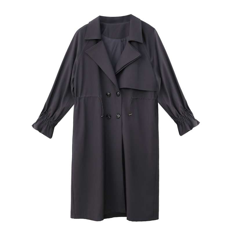 モード系ファッション エレガントトレンチコート