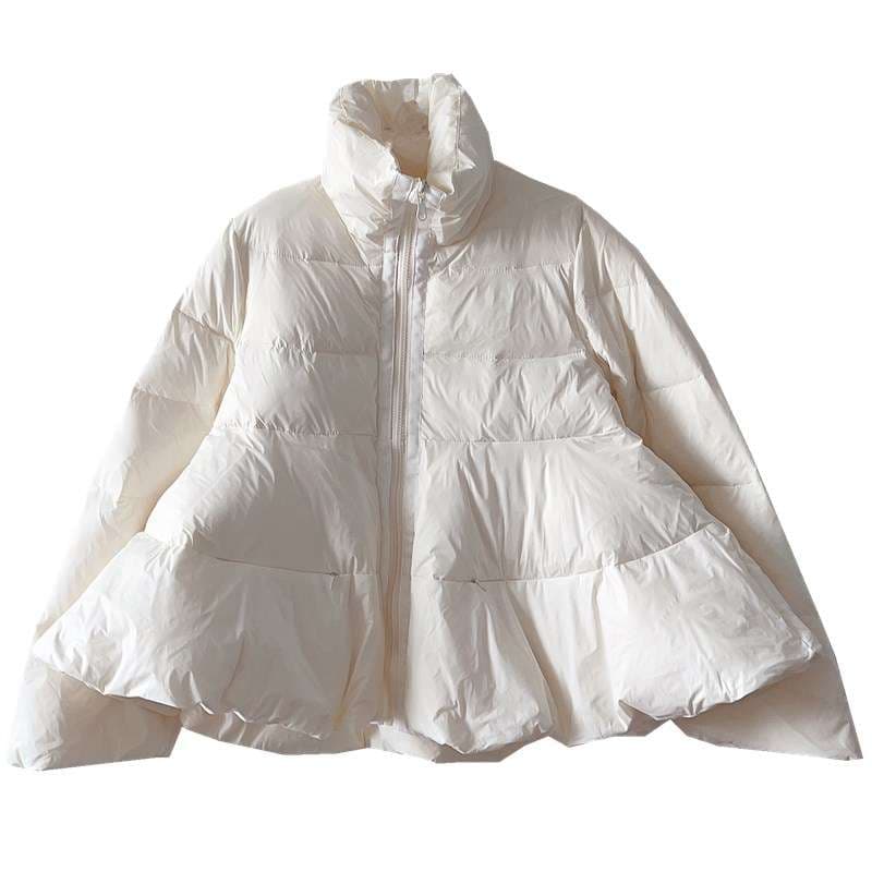 モード系ファッション オーバーサイズダウンパフジャケット