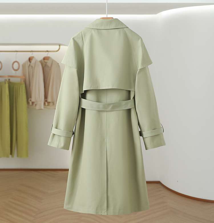 モード系ファッション トレンチ風デザインのロングコート