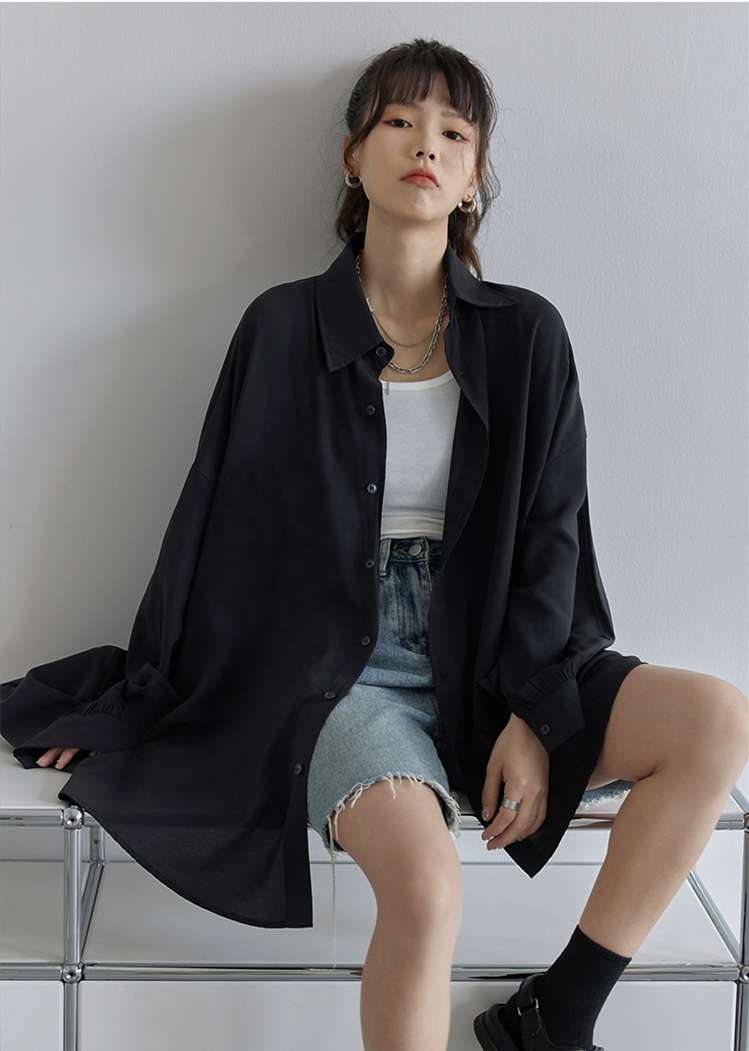 モード系ファッション シンプル＆スタイリッシュ オーバーサイズシャツ｜軽量｜UVカット｜オールシーズン対応