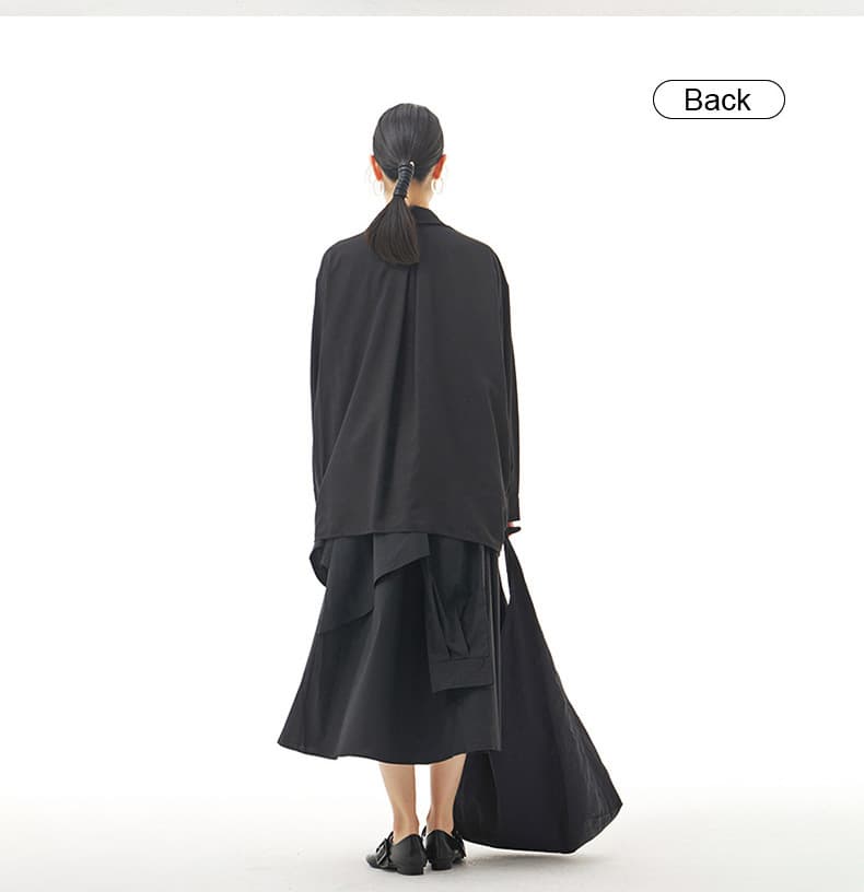 モード系ファッションリラックス感溢れる デザイナーズシャツ