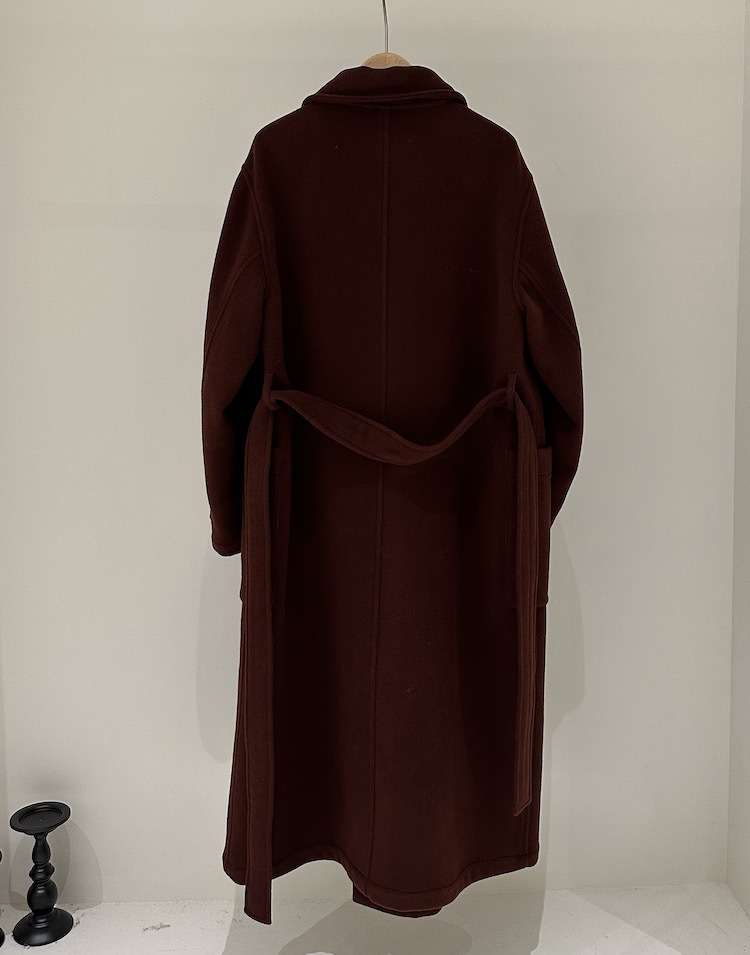 モード系ファッション オーバーサイズハイネックロングコート