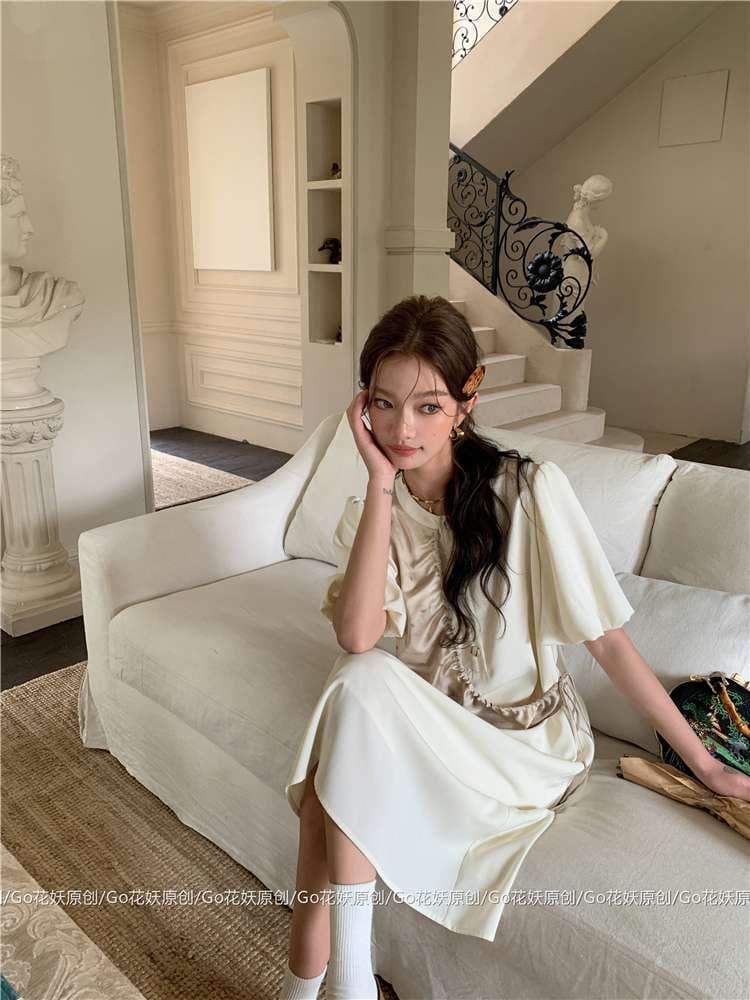 モード系ファッション エレガントローズピアノ ヴィンテージワンピース