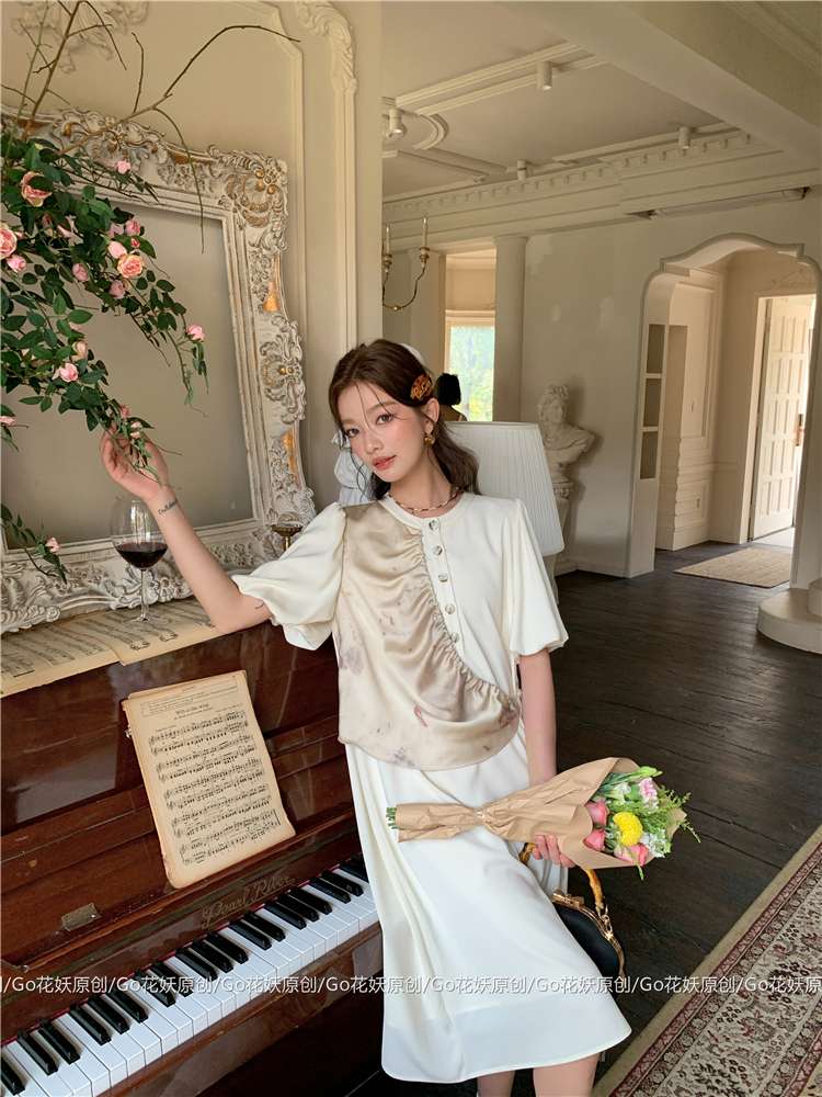 モード系ファッション エレガントローズピアノ ヴィンテージワンピース