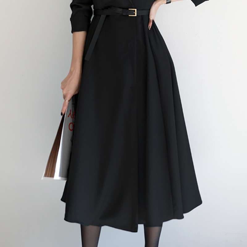 モード系ファッション エレガントなラップデザインワンピース