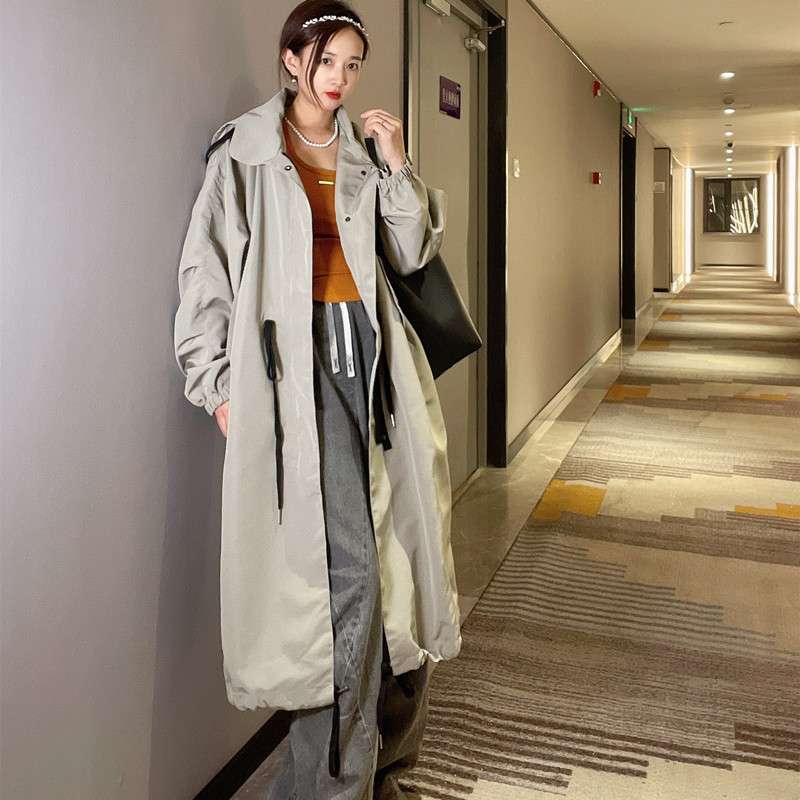モード系ファッション エレガントオーバーサイズトレンチコート