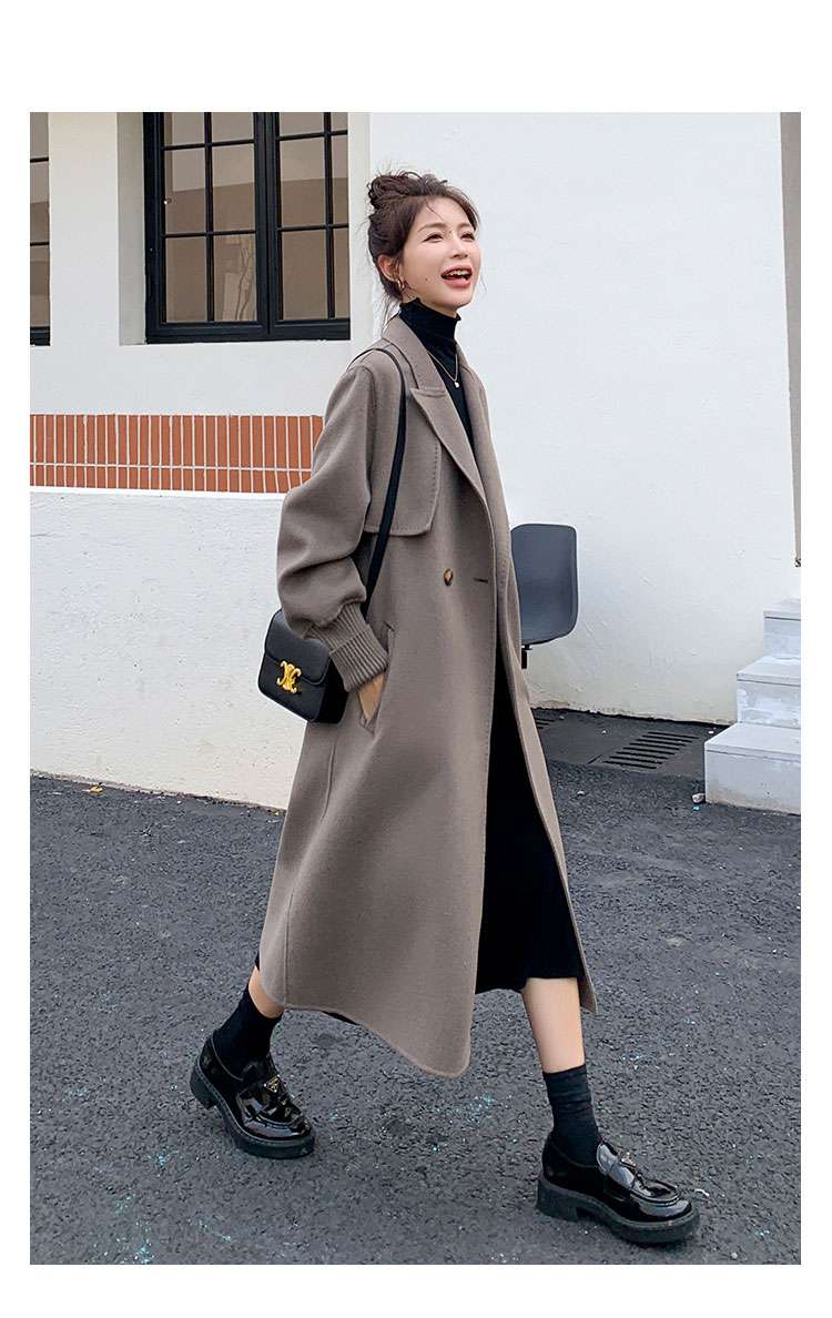 モード系ファッション エレガントオーバーサイズロングコート