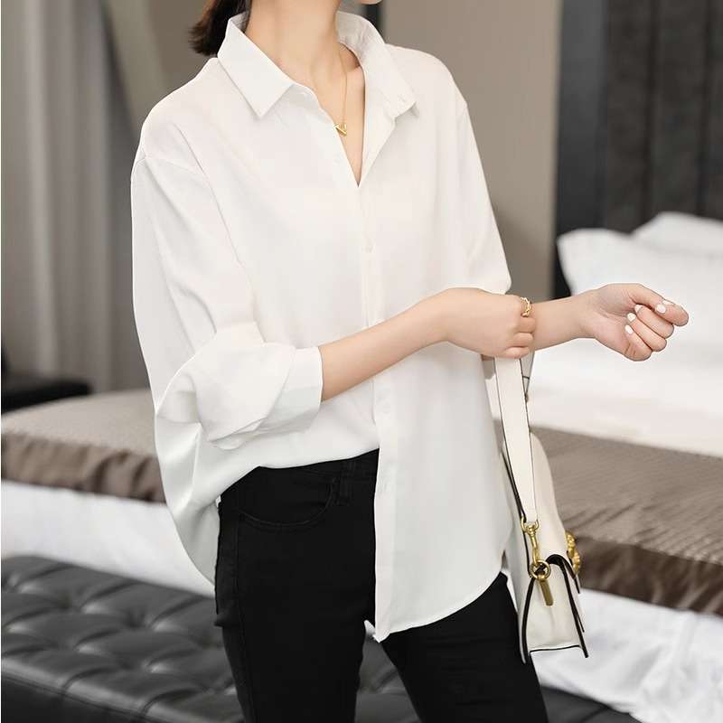 モード系ファッション エレガントオーバーサイズシャツ
