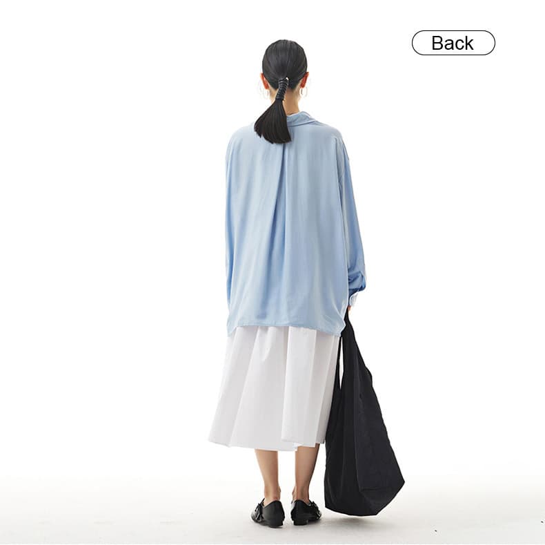 モード系ファッションリラックス感溢れる デザイナーズシャツ