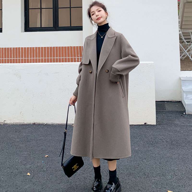 モード系ファッション エレガントオーバーサイズロングコート