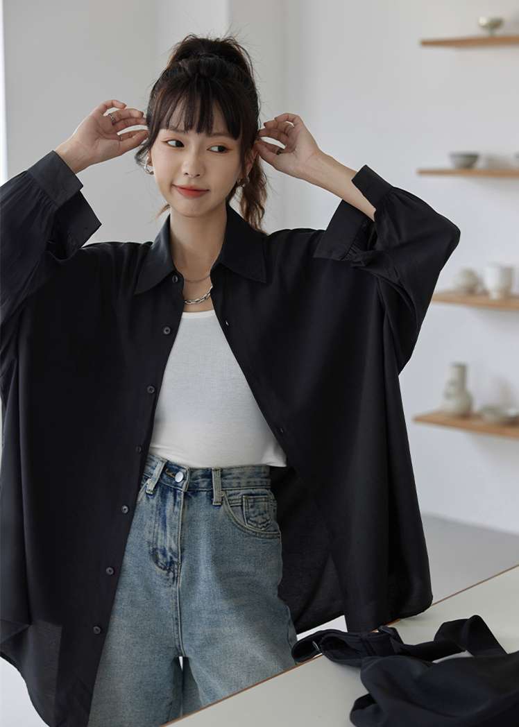 モード系ファッション シンプル＆スタイリッシュ オーバーサイズシャツ｜軽量｜UVカット｜オールシーズン対応