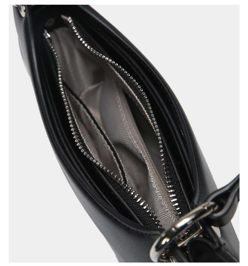 モード系ファッション モダンフレームハンドバッグ "オープン"