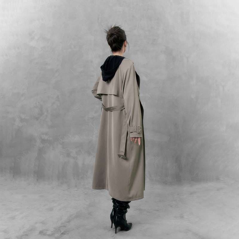 モード系ファッション オーバーサイズトレンチコート