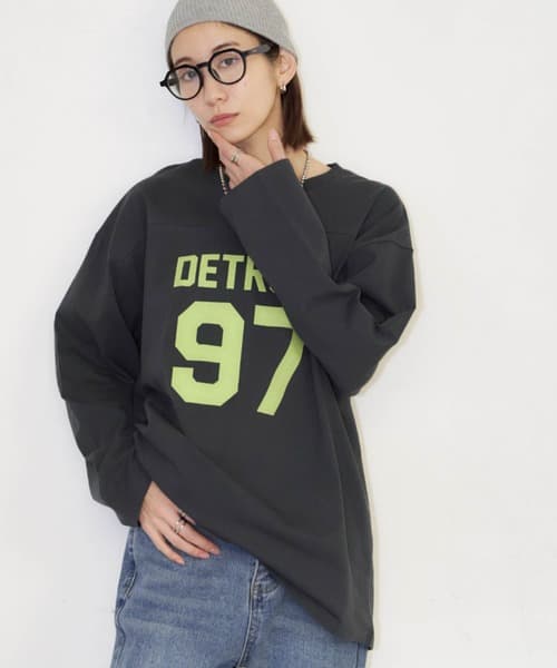 モード系ファッションメトロレトロナンバーロンT