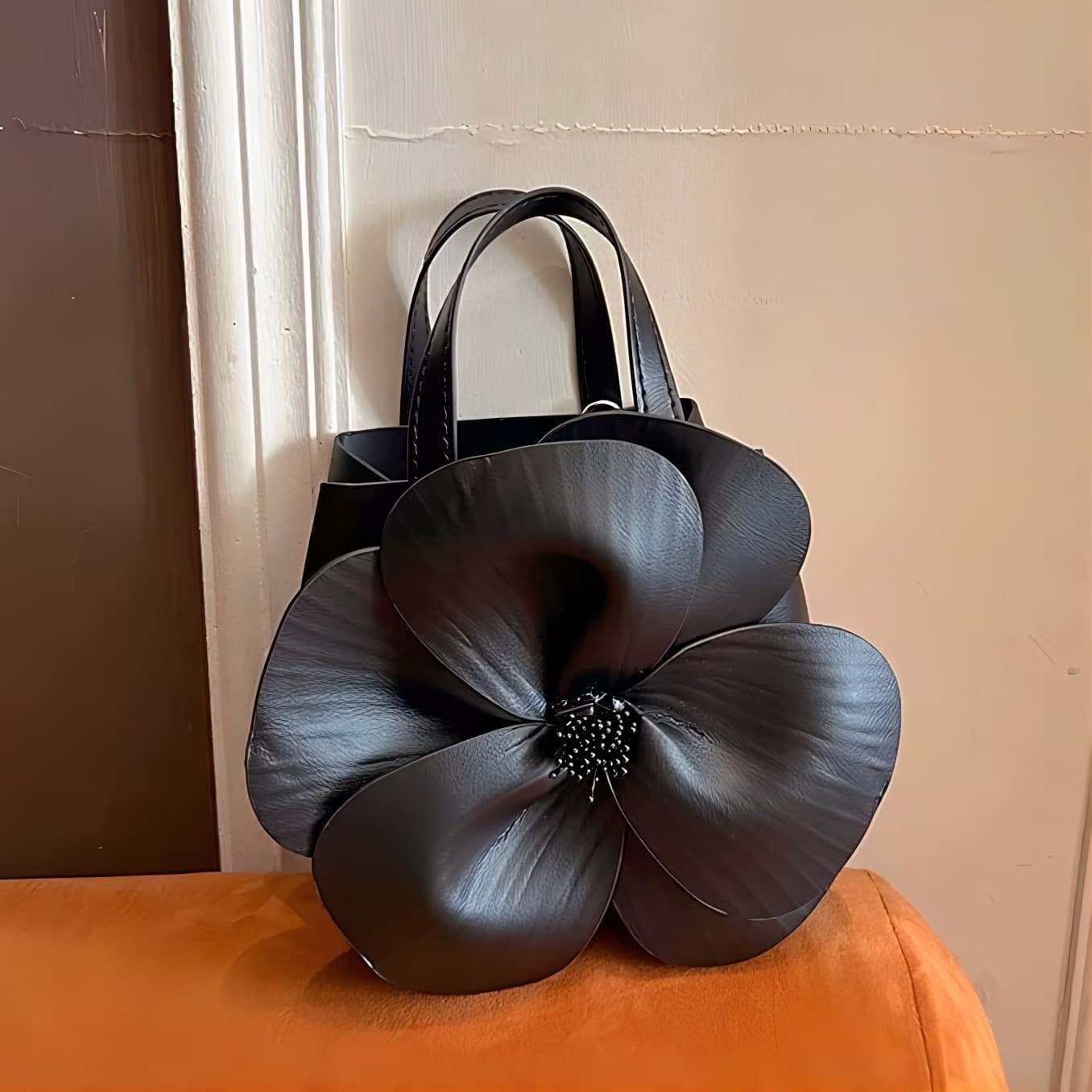 モード系ファッション フラワーブルームハンドバッグ