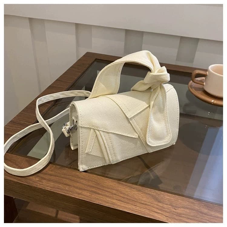 モード系ファッションニムパッチワークショルダーバッグ