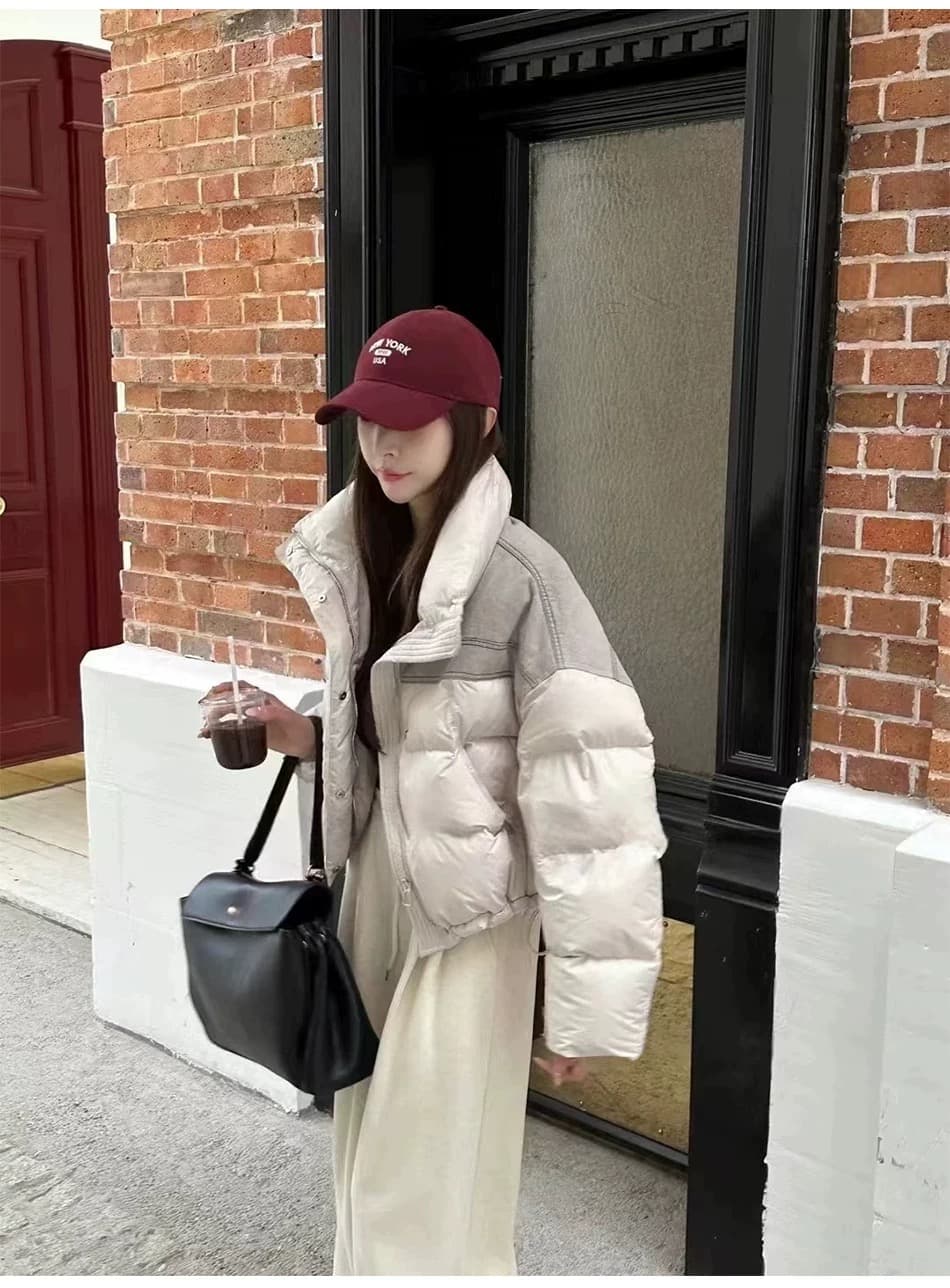 モード系ファッションデザインダウンジャケット