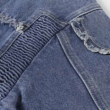 モード系ファッション春秋アウター ダメージデニムジャケット メンズ レディース 大きいサイズ XL~6XL