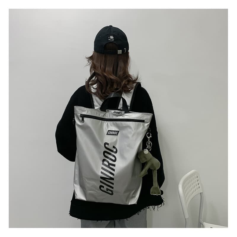 モード系ファッションスタイリッシュ ユニセックス ロールトップバックパック