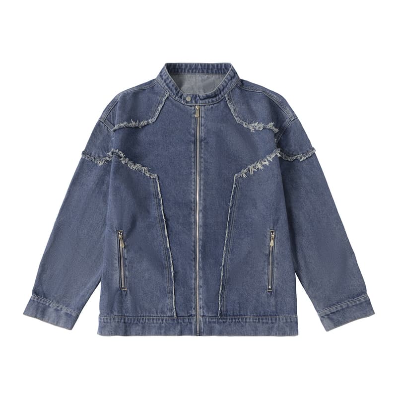 モード系ファッション春秋アウター ダメージデニムジャケット メンズ レディース 大きいサイズ XL~6XL
