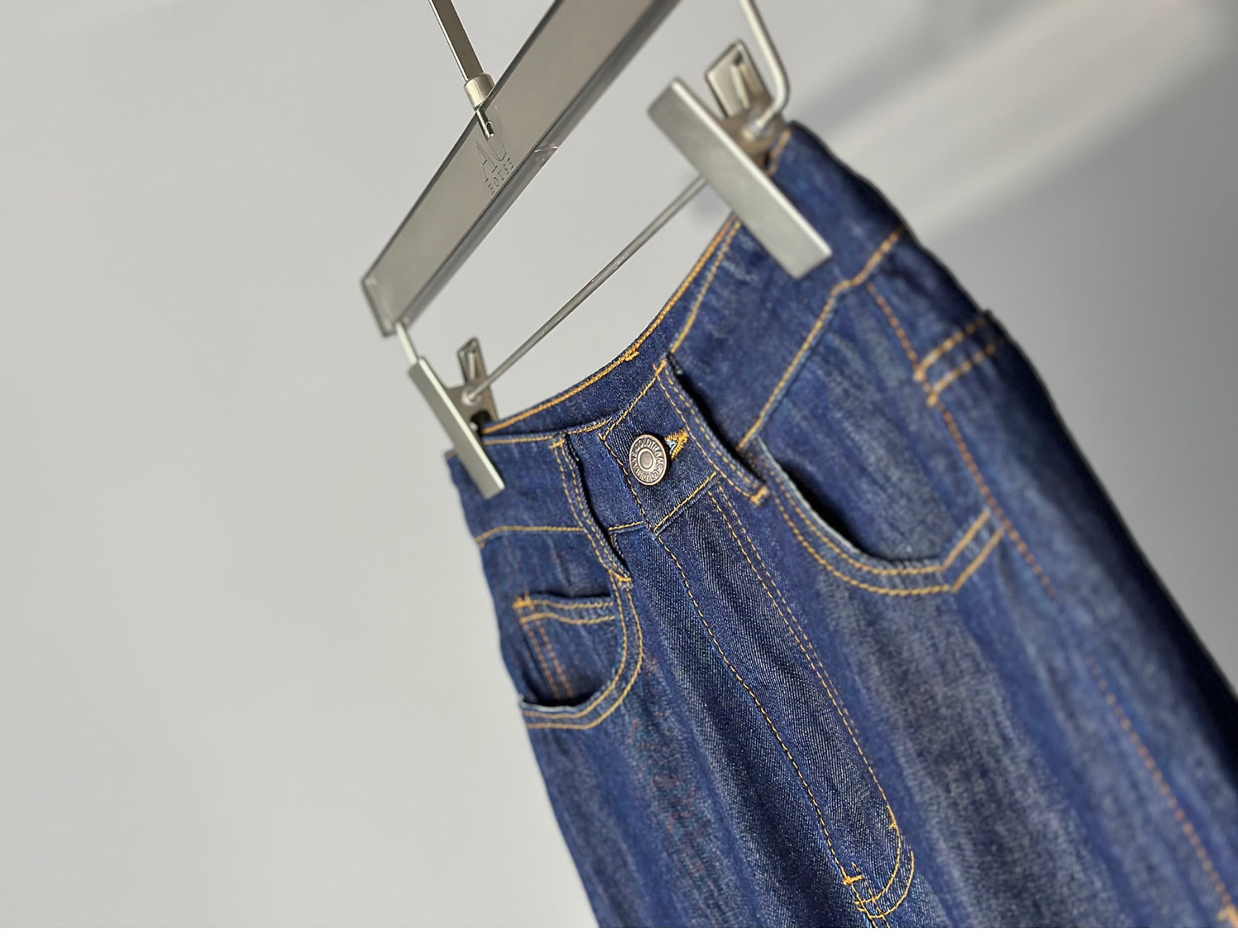 モード系ファッションクラシックデニムフレアパンツ